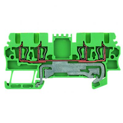 WEIDMULLER ZPE 1.5/4AN Zacisk PE, złącze sprężynowe, 1.5 mm², 500 V, liczba przyłączeń: 4, liczba poziomów: 1, zielony / żółty 1775620000 /50szt./ (1775620000)